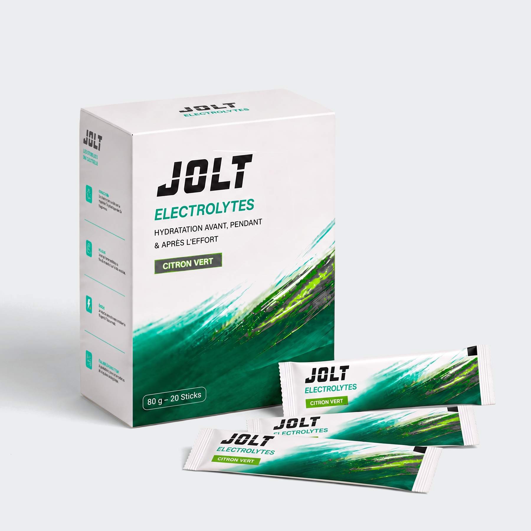 Electrolytes Citron vert | 20 sticks