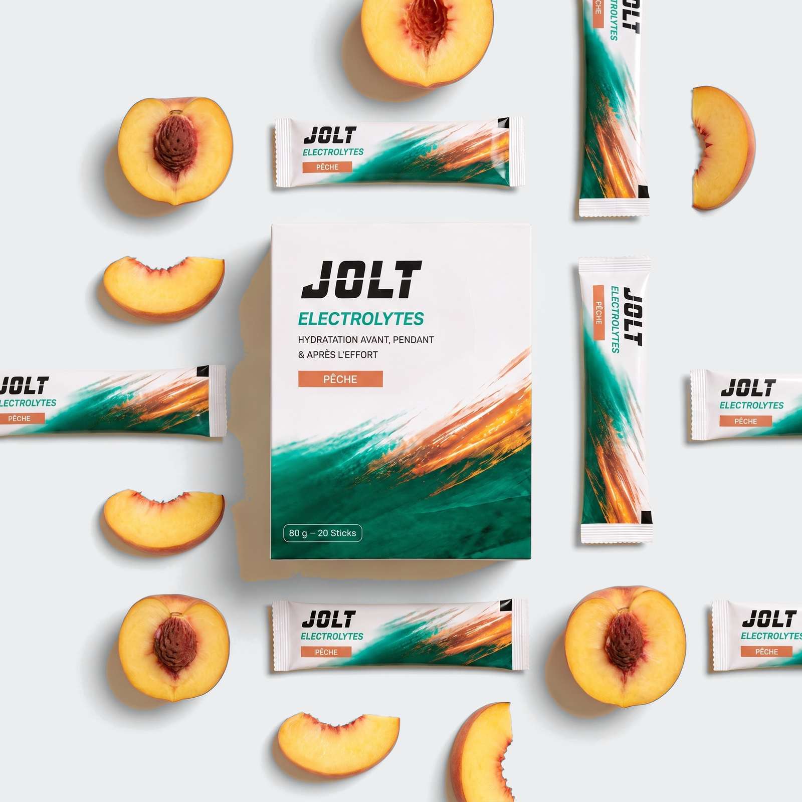 Electrolytes Pêche | 20 sticks