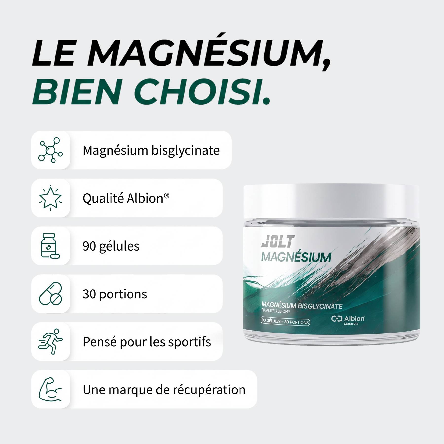 JOLT Magnésium Albion® + B6