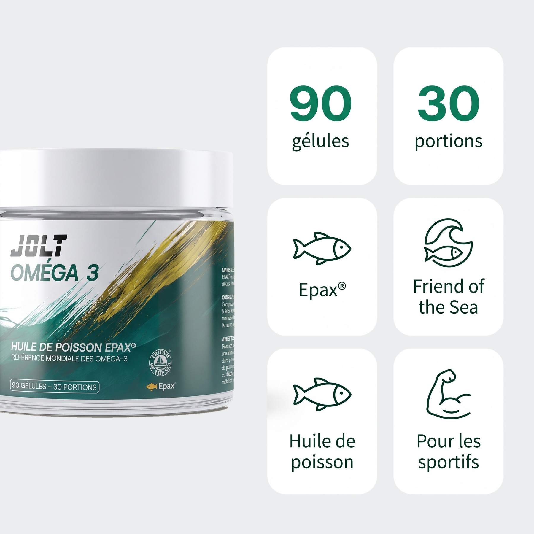 JOLT Oméga-3 Huile de poisson EPAX®