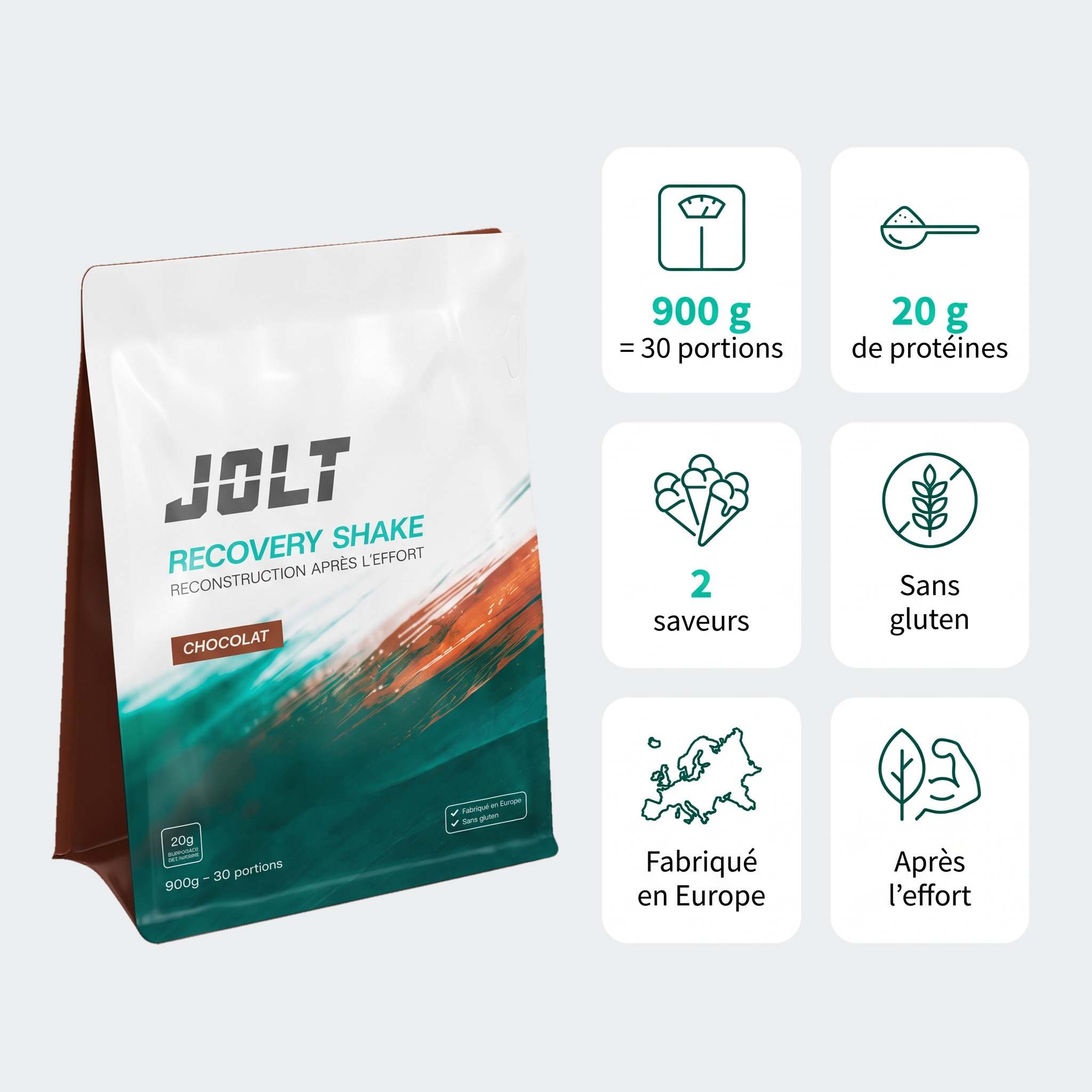 Recovery Shake Chocolat – Boisson protéinée