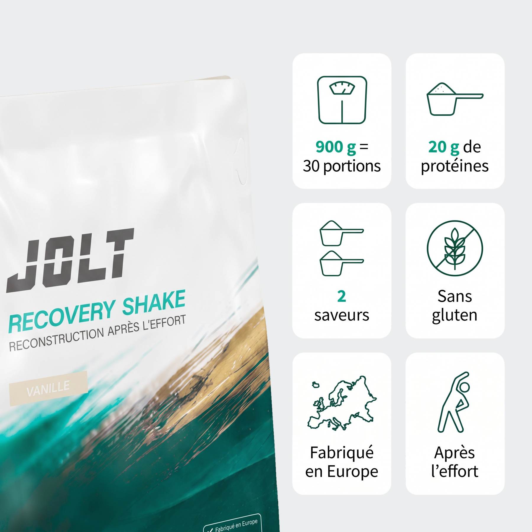 Recovery Shake Vanille – Boisson protéinée