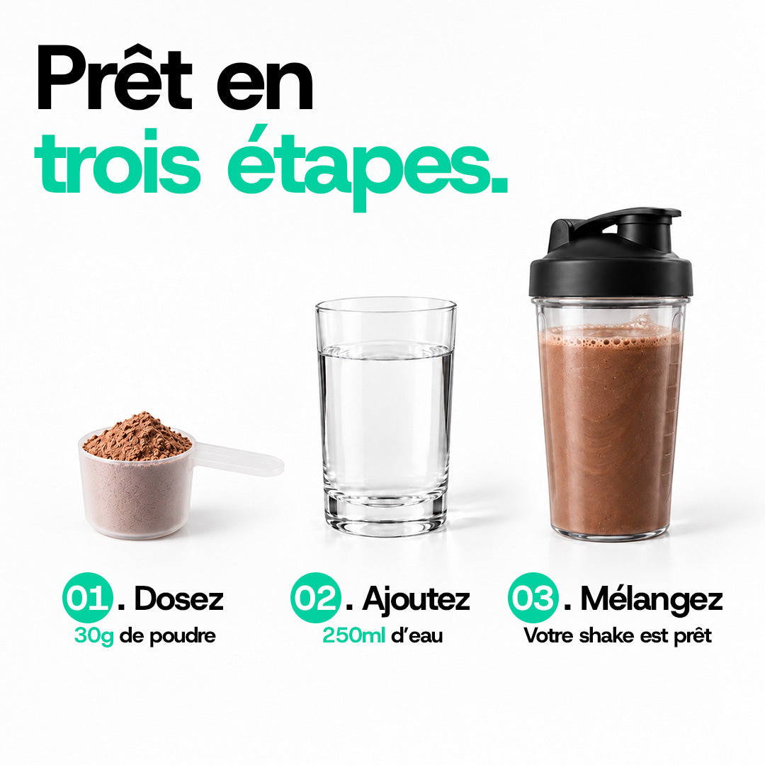 Recovery Shake Chocolat – Boisson protéinée | 900 g