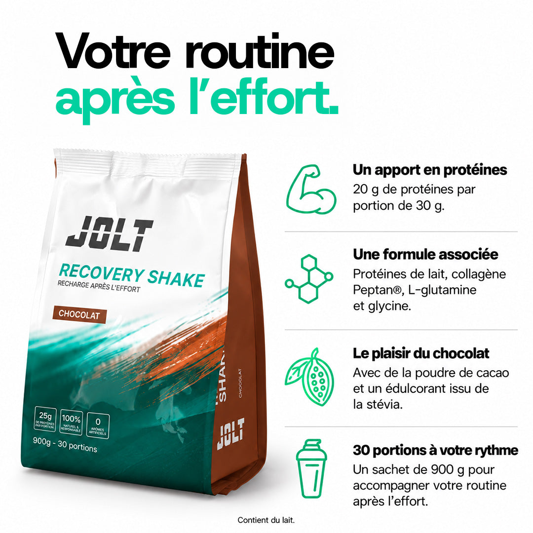 Recovery Shake Chocolat – Boisson protéinée | 900 g